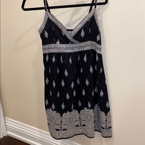 Black and silver dress